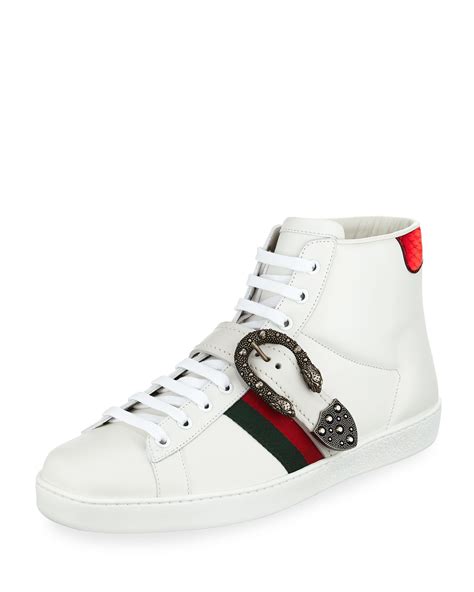 pearl gucci sneakers|Gucci ace high top sneakers.